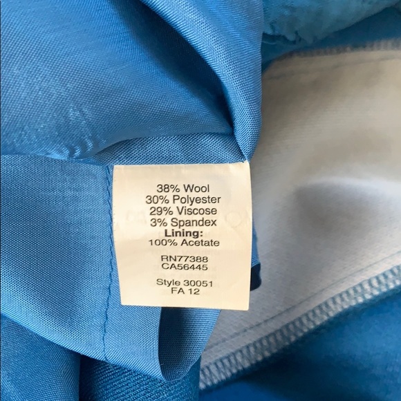 J. Crew Factory Suiting Cyan Leigh Sheath Dress - Picture 8 of 9